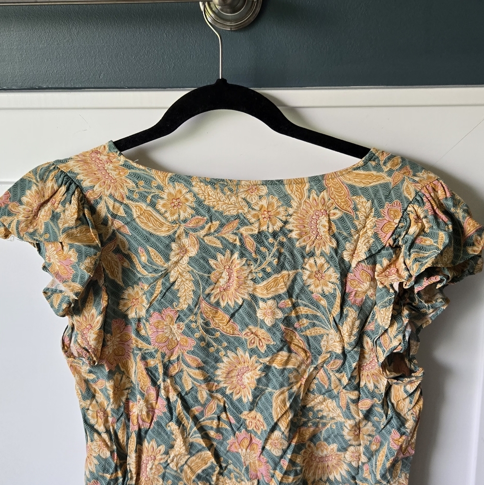 Floral Ruffle Sleeve Top #31 - Picture 6 of 6